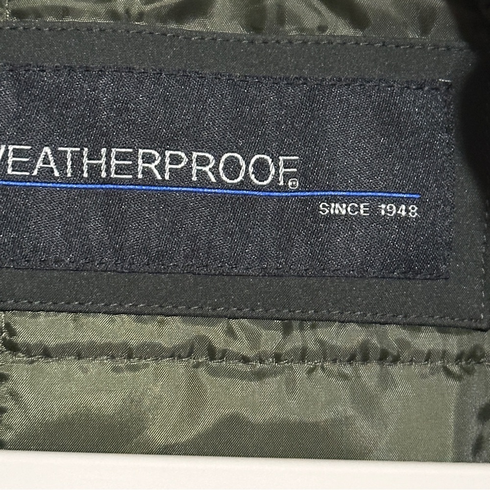 WEATHERPROOF WPL 11590 US Men’s XL Olive Green Insulated Hooded Zip Jacket Parka - Picture 5 of 7